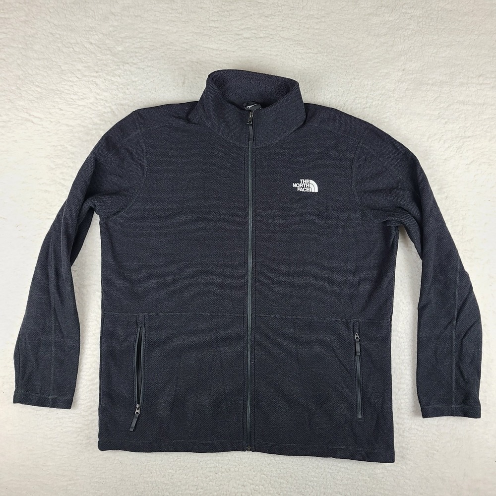 The North Face Jacket Mens XL Black Fleece Zipper‎ Pocket Full Zip Sweater